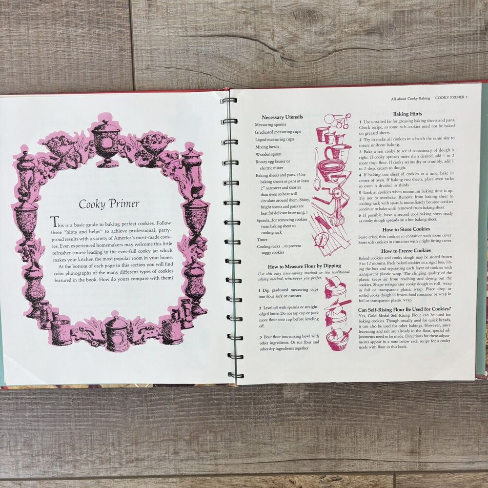 Vtg 1963 Betty Crocker's Cooky Book 1st Edition 8th Printing Spiral Bound HC - Picture 10 of 13